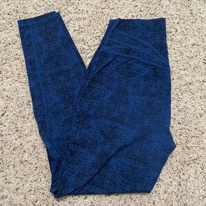 Buffbunny Large Black & Blue Leggings
